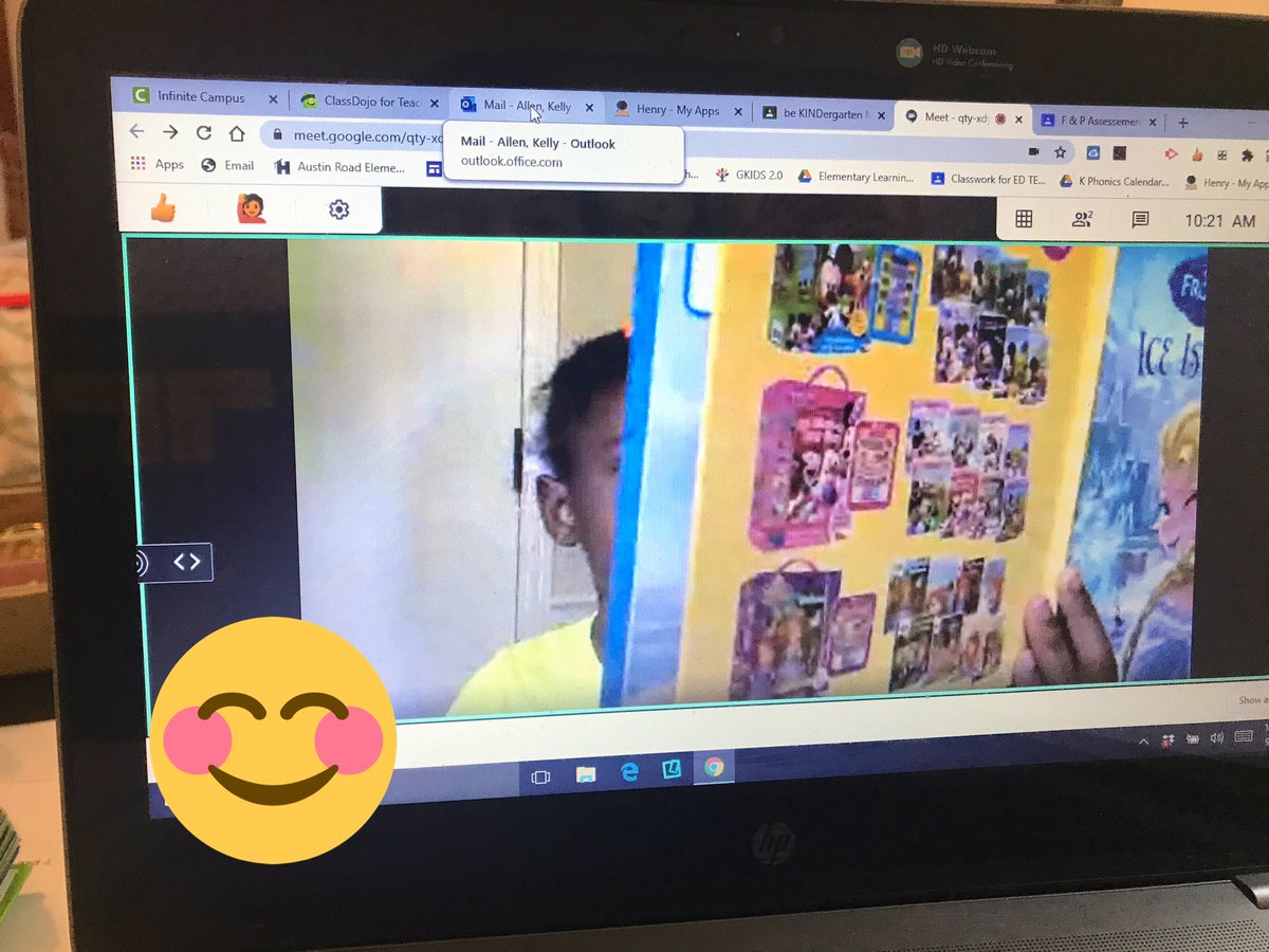 KAllenKinder's tweet photo. When your kinder baby has so much fun having 1:1 time with you for virtual F&amp;P, she schedules time during Friday office hours to read to you some more! So thankful this remote learning period has given me the opportunity to really connect with my kids! @ARES_HCS #Connectivity https://t.co/Gxo1dxpADY