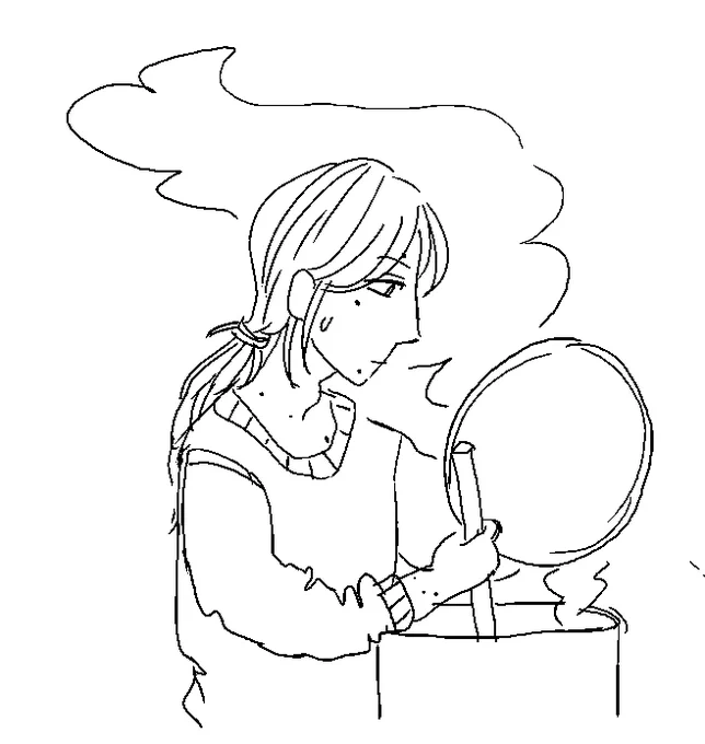 a comic about two girlfriends very badly making pasta 