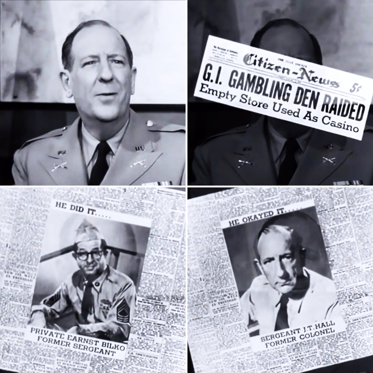 ErnestBilko's tweet photo. Which episode introduced you to Phil Silvers? Mine was The Empty Store back in 1981. It was also one of Phil's favourite episodes. Note the spelling of Ernest in the third screen grab! 😂
#philsilvers #bilko #museum #emptystore https://t.co/ZWxvhE8C4b