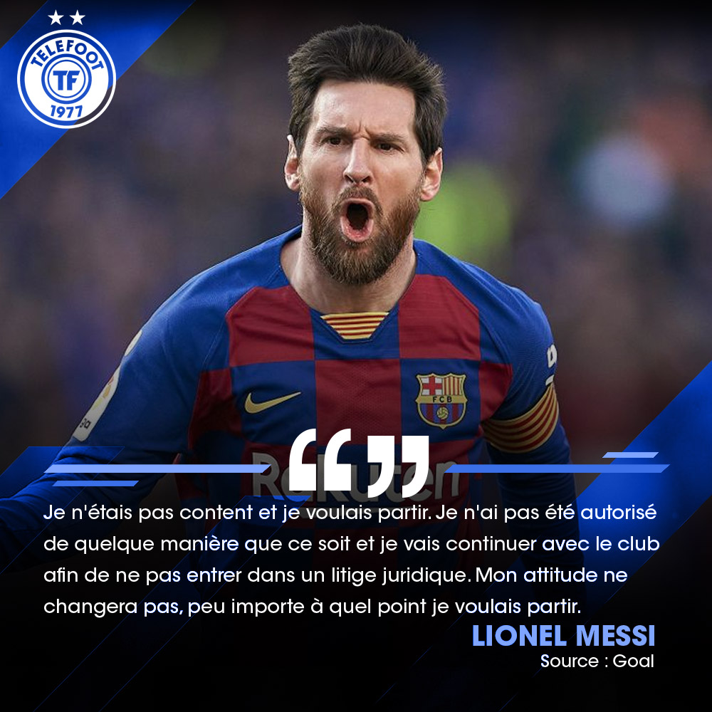 telefoot_TF1's tweet photo. 🚨  Lionel Messi a annoncé qu'il reste au Barça la saison prochaine ! https://t.co/XL64zZ7CTf