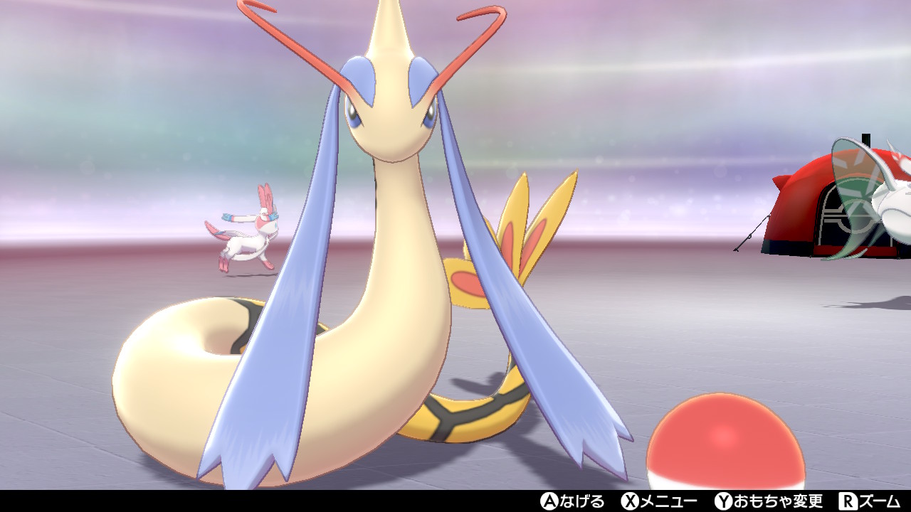 そーら 進化したミロカロス見に来たのに ボール持ったヒヒダルマの笑顔に癒された 笑 ポケモン剣盾 Nintendoswitch T Co Cpw93qlm38 Twitter