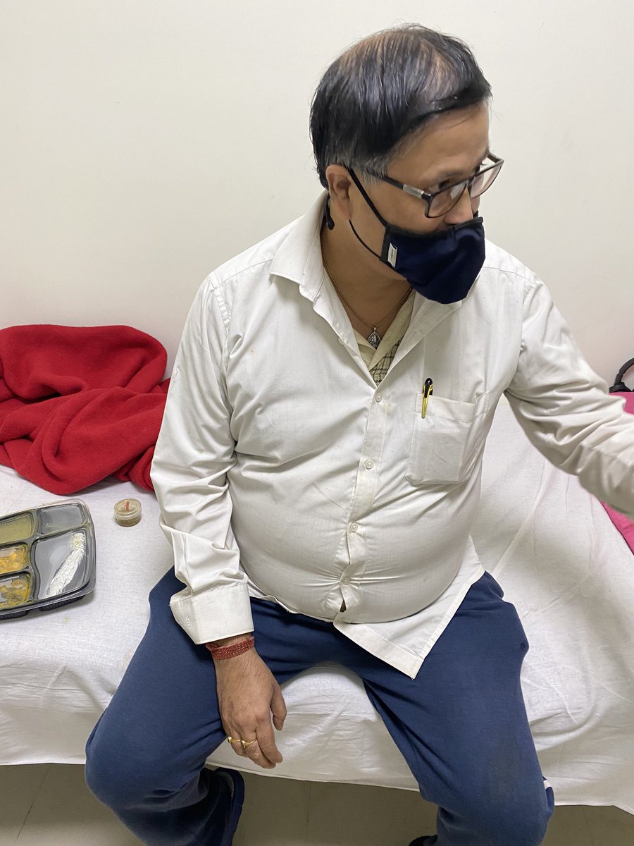 abhijitsarma's tweet photo. Just now took a round of Covid positive ward. Met Dr Biraj Goswami eye and Dr Bhabadev Goswami gastroenterologist . Gave them reassurance and moral boast and take it easy. https://t.co/v811NgkGXN