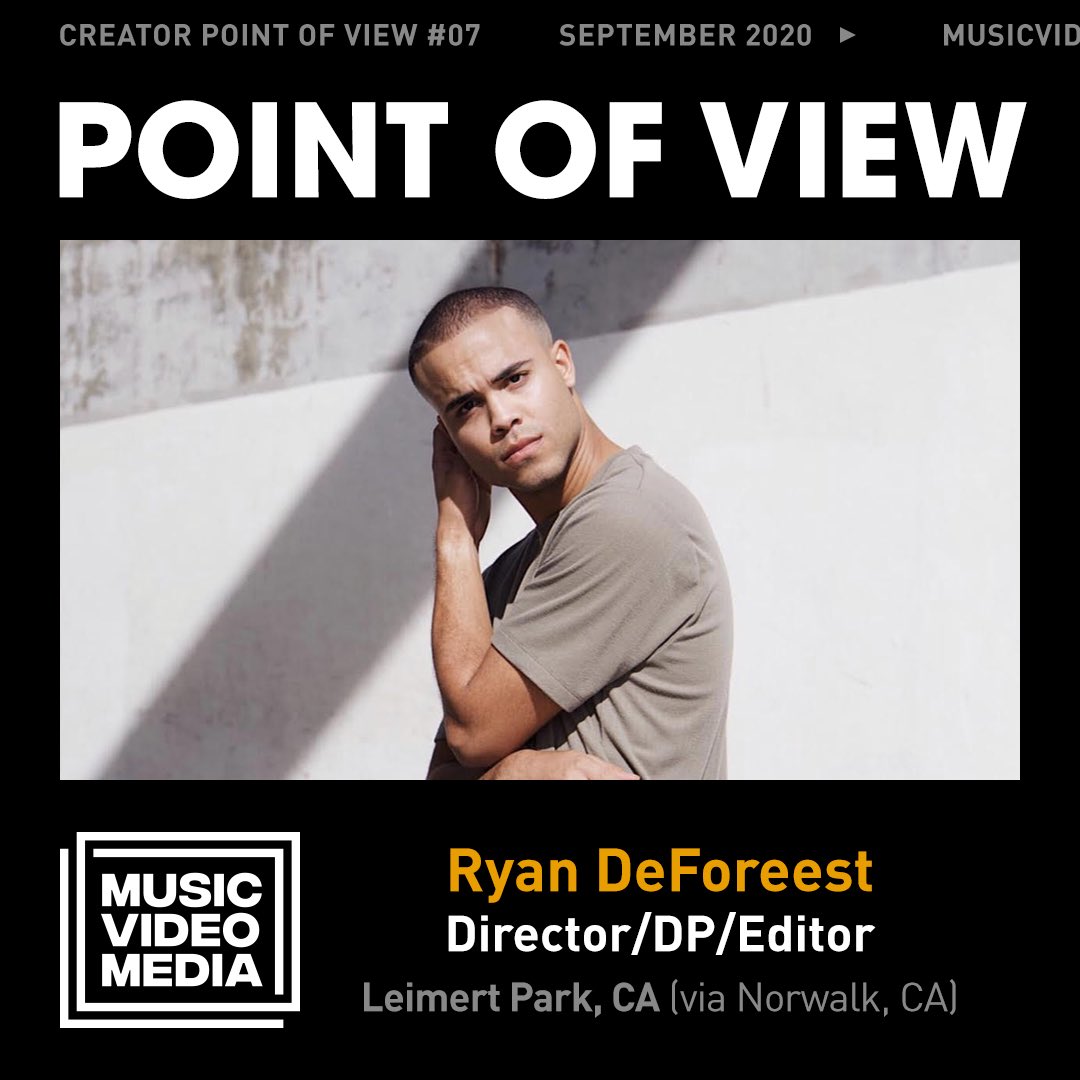 musicvideonight's tweet photo. Rising talent #RyanDeforeest speaks about his photography roots, making magic on a $0 budget with #MaiyaBlaney and the motivation behind the stories he plans to tell.🔥📹
Cover photo by Eric Magaña.
#MVMPOV #MusicVideoMedia
https://t.co/gIICxbylnQ https://t.co/knvppypTy4