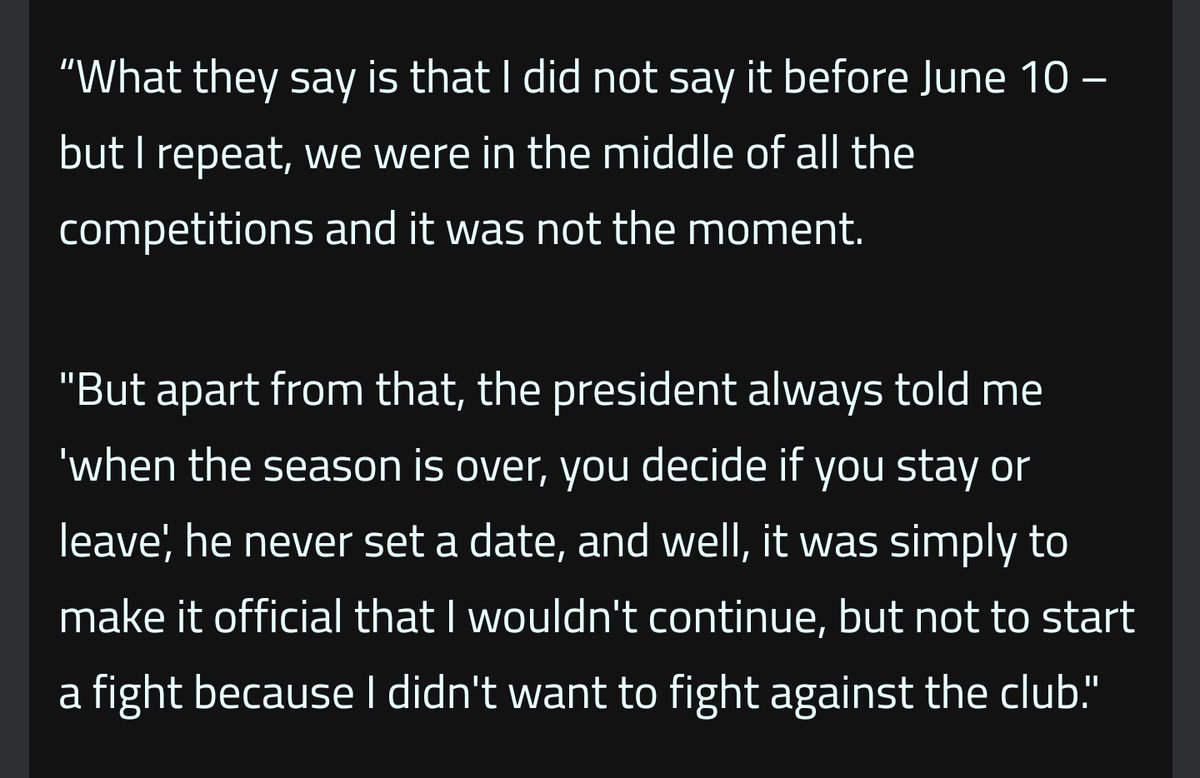 Socialpidit's tweet photo. These are the words from leo messi about the situation.

(Source goal)

https://t.co/cBsDSl9EKs

#BartomeuOUT https://t.co/YhYkEeVxl9