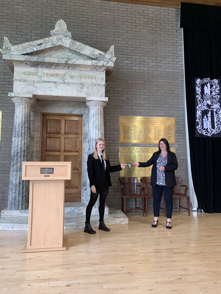 RHS_Debating's tweet photo. It was great to see our two Donald Dewar finalist receive their prizes for competing in the final. We are very proud of both girls for reaching the final! Well done Laura and Emma. @Royal_High_Sch @Lawscot https://t.co/6A50toSyuB