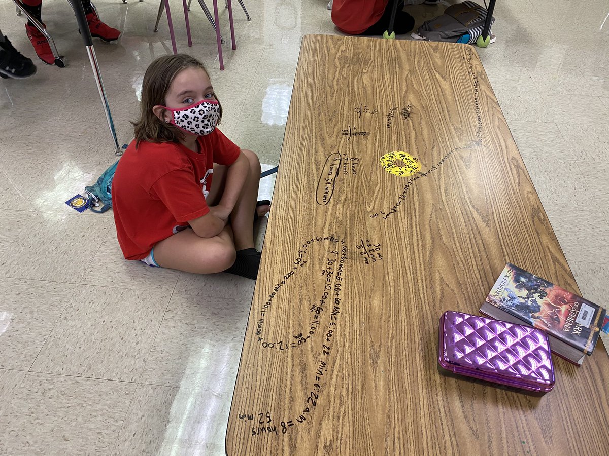 Mrs_AKirk's tweet photo. Adeline showing off her strategies during math problem solvers! Way to persevere and show some grit. #iteachgifted #ccsdAIM @Bostonkidscount https://t.co/oRmbguIwhT