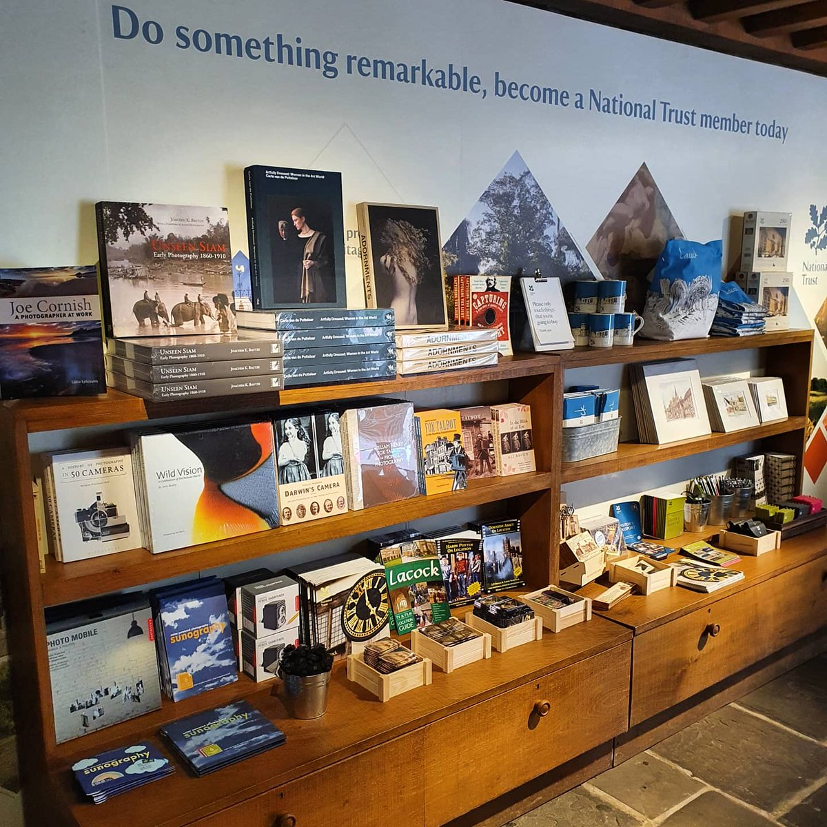 LacockNT's tweet photo. We're delighted to announce that the #FoxTalbotMuseum at #Lacock is now open 🥳🎉  including the beautiful #exhibition, 'Adornments' by @CvandePuttelaar

We can't wait to welcome you back!

#NationalTrust #BirthplaceOfPhotography @VisitWiltshire @theGreatWestWay @NTSouthWest https://t.co/a2CzIs9ZYy