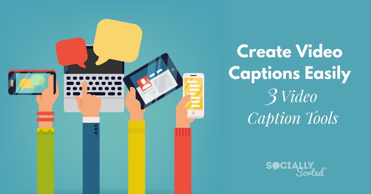 Video is hot. But what if people are turning the sound off on your videos? Use Caption Tools!  sociallysorted.com.au/video-captions…