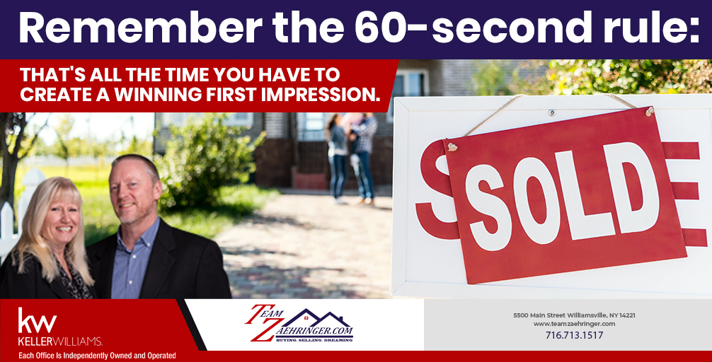 teamzaehringer's tweet photo. Did you know you only need one full minute to impress your potential buyer? For more expert advice, give us a call today at 716-713-1517!

#realtor #realestate #buffalorealestate https://t.co/VCqHewo87k