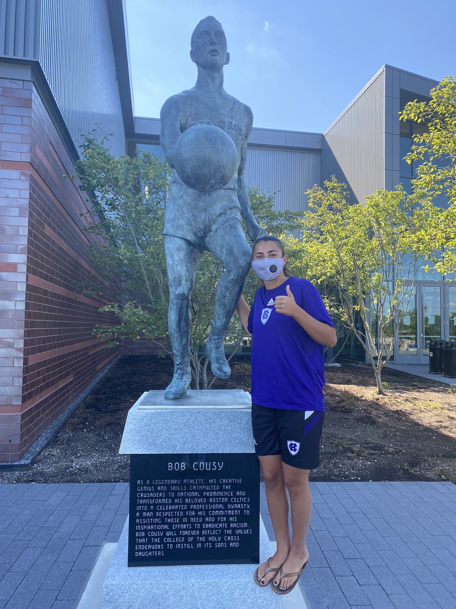 averylabarbera's tweet photo. Celebrating Purple Friday with the one and only Bob Cousy!! #HCTogether @GoHolyCross @HCrossWBB !!! ๐ https://t.co/9gwcAH8y6u