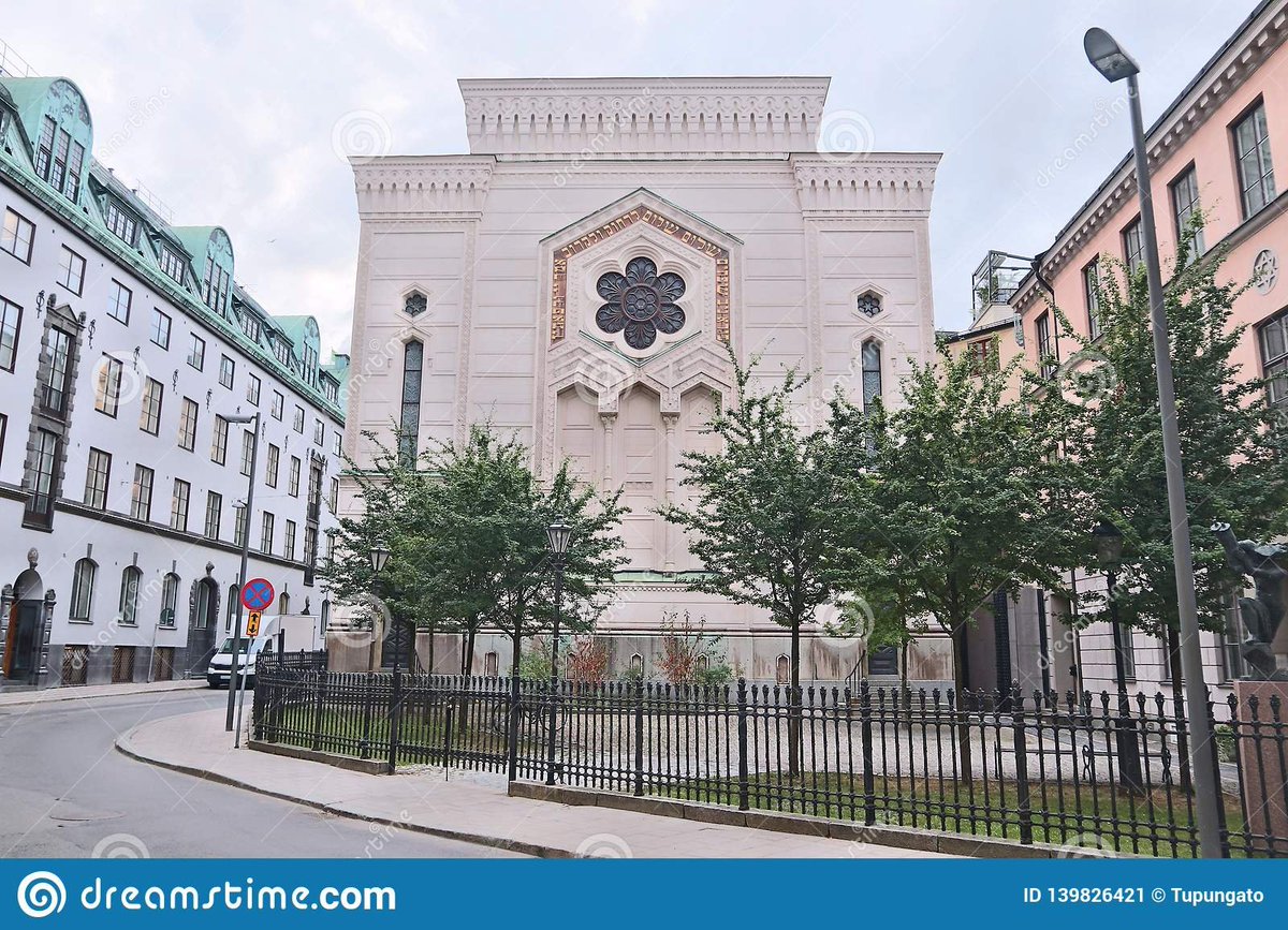 The Great Synagogue was built in 1870 in Stockholm.Another great example of Moorish Revivalism.