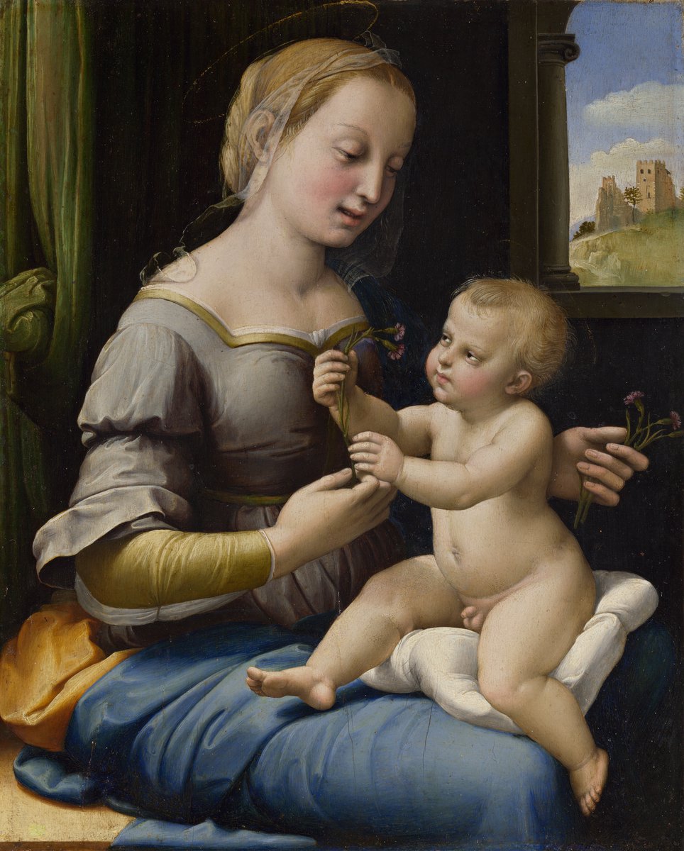 🎨 L’opera d’arte del giorno
Raffaello Sanzio, Madonna dei garofani, 1506-07, National Gallery , Londra, Gran Bretagna.

#CondividiLaCultura