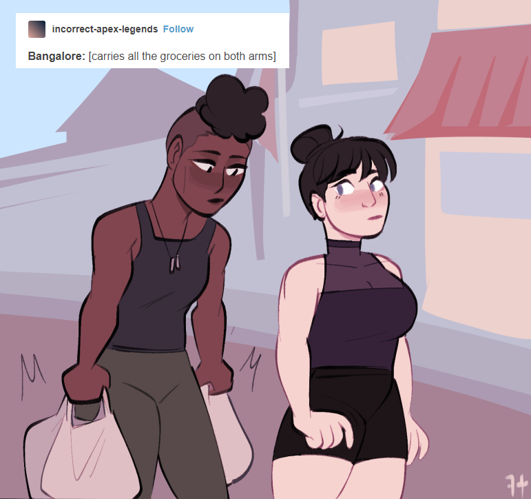 Apex Legends Wraith Bangalore Bangaw 7clubs Commissions Fullのイラスト