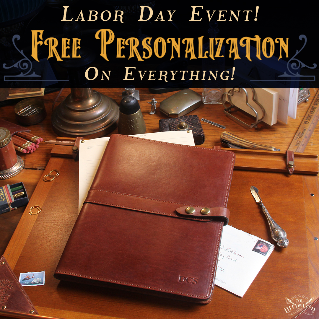 ColLittleton's tweet image. LABOR DAY EVENT…FREE PERSONALIZATION on ALL ORDERS now thru Monday, Sept. 7th 11:59pm CT SHOP NOW! bit.ly/31Zclfe
*Personalization price will be credited when your order is processed.
#FREE #LaborDay #LaborDayEvent #Personalize #Leather #Handmade #Tennessee #MadeInUSA