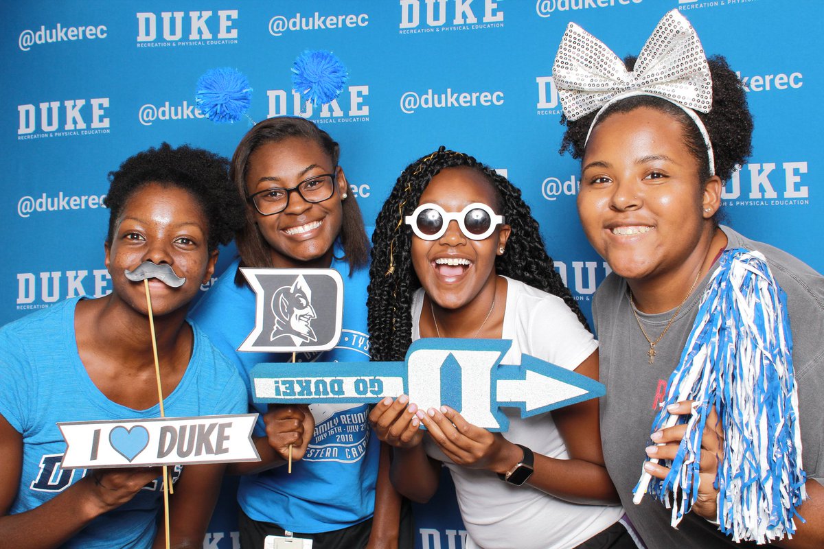 dukerec's tweet photo. Happy #CollegeColorsDay 🔵😈 Celebrate that Blue Devil pride by showing off your Duke blue 💙
📸 Photos are from Rec Fest 2019 Photo Booth
#TogetherWeRec #DukeRec #Duke #PictureDuke #DukeUniversity #DukeStudents #DukeCollegeColors https://t.co/bd149zGVRu
