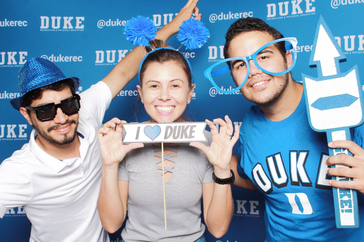 dukerec's tweet photo. Happy #CollegeColorsDay 🔵😈 Celebrate that Blue Devil pride by showing off your Duke blue 💙
📸 Photos are from Rec Fest 2019 Photo Booth
#TogetherWeRec #DukeRec #Duke #PictureDuke #DukeUniversity #DukeStudents #DukeCollegeColors https://t.co/bd149zGVRu
