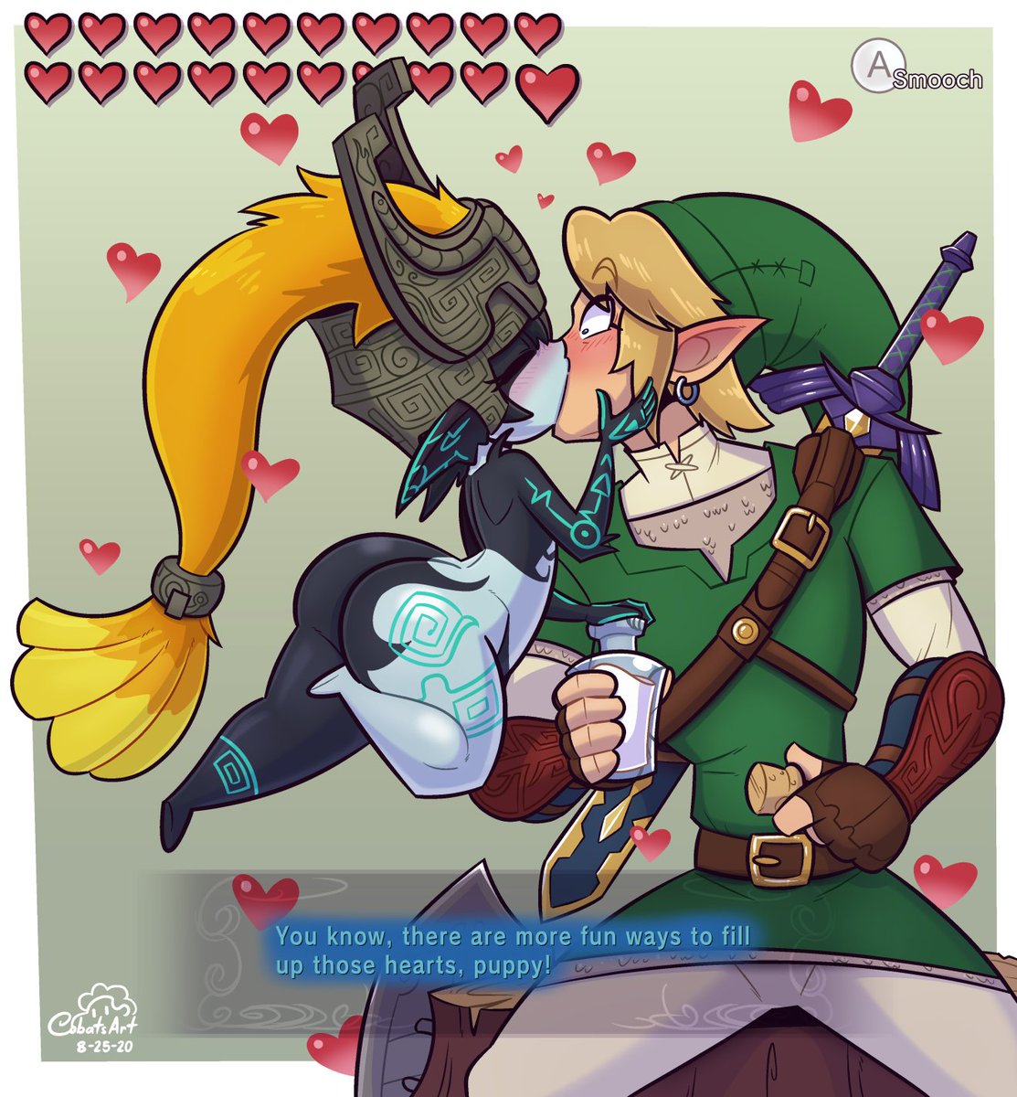 Commission done for Kinrathyup of Midna giving Link a little bit of TLC

The heart scene with Yeta and Yeto taught us all that the power of love is greater than any injury, even multiple stab wounds.