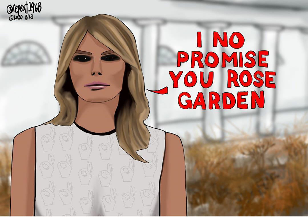 Durrell62's tweet photo. @FLOTUS We might as well have putin himself in office #Resistance #USPS #BidenHarris #Press #Antifa #BLM #Protests #PutinsGOP #ArrestDeJoy #DictatorTrump #FascistMitch #NaziBarr #MSNBC #LincolnLeaks #MeidasTouch https://t.co/sRvjMt38qt