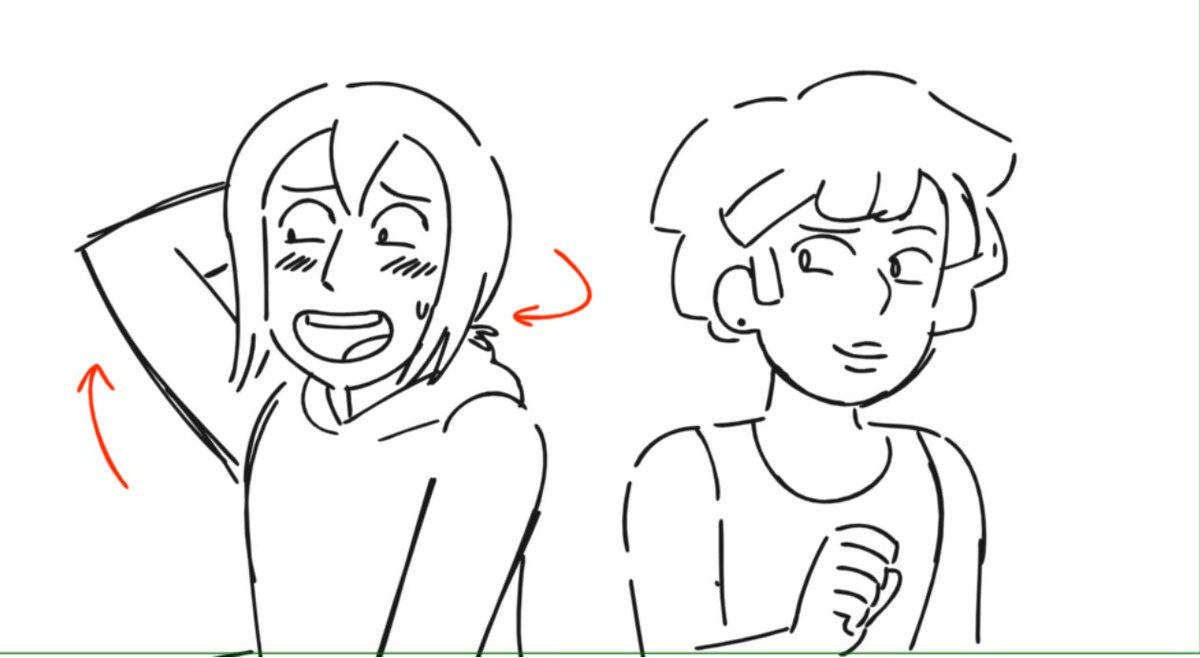 This was a scene that got cut from the montage, but originally Simon and Grace had an awkward middle school ass kiss that ended with Grace laughing in Simon's face and Simon pretending it did not just blow his mind 3/3 