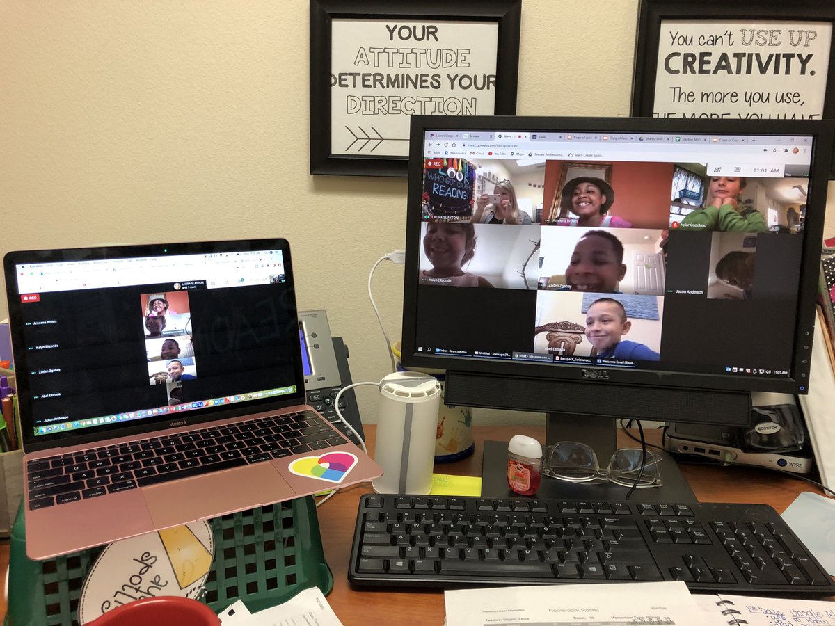 SlaytonLaura's tweet photo. 1st Day of my 3rd Grade Virtual Class...I forgot to post!! https://t.co/mWd1eGYVSz