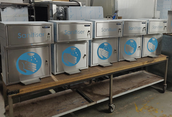 THE NEW NORMAL - MOFFAT WALL MOUNTED AUTOMATIC HAND SANITISERS - TOUCHLESS - SAFE - HIGH CAPACITY - ROBUST - SECURE