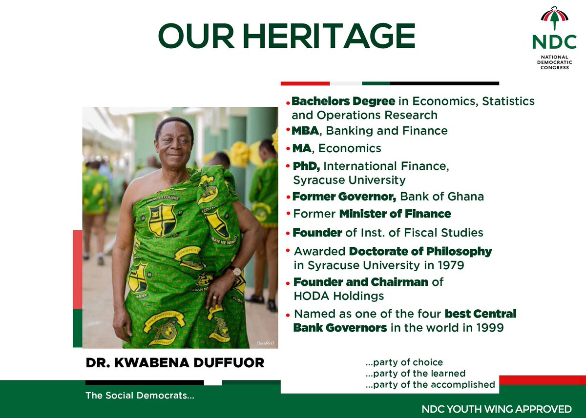 georgeoaddo's tweet photo. The National Democratic Congress (NDC) is blessed to have capable individuals who have excelled in both public and private practice. Tonight we celebrate more of these exceptional individuals in our Heritage Series. #wearesocialdemocrats https://t.co/hJ0bafeeg3