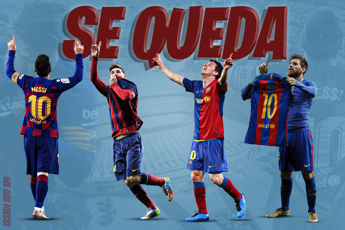 WeAreMessi's tweet photo. Finally the nightmare has come to an end!

The 🐐 is staying. https://t.co/tSzWEKyPge