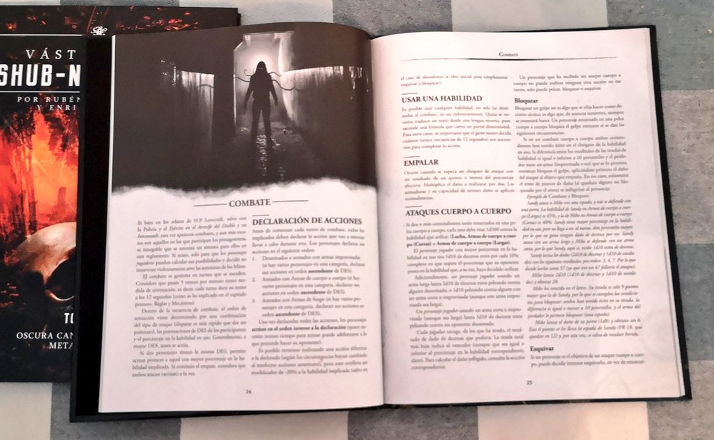 labasesecreta's tweet photo. Nos ha llegado el último material editado de @Shadowlandsed. El Tomo1 de #vastagosdeshubniggurath y la impresión física de #CthulhuD100. Ambos tapa dura uno a color y el otro en ByN. Muy buen trabajo. #rol #mitos #cthulhu #rolplay #juegoderol #shadowlands https://t.co/tvmLzxJaGw