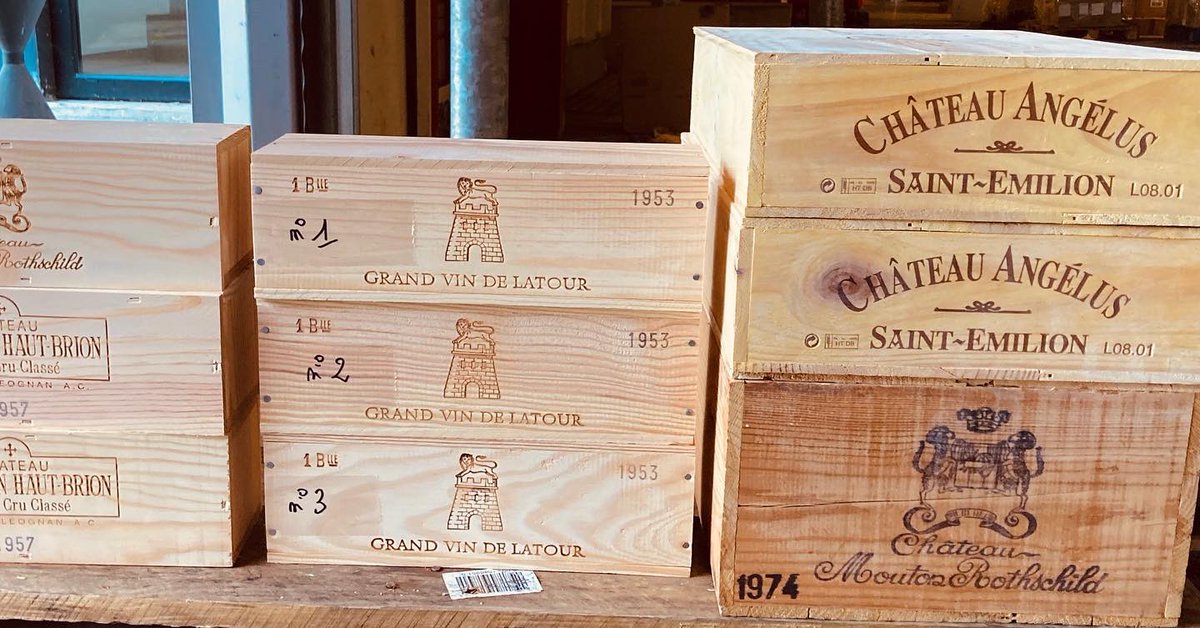 MichelFMartell's tweet photo. #latour1953 #moutonrothschild1957 #moutonrothschild1974 #missionhautbrion1957 #angelus #pavie #clinet #giscours #calonsegur
#eliteselection33 #excellence https://t.co/NHl8rmT4TN