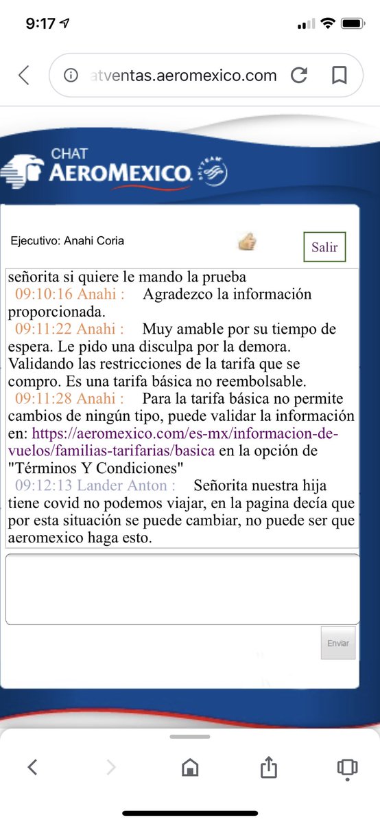 Mi hija tiene covid y esa es su respuesta <a href="/Aeromexico/">Aeroméxico</a>