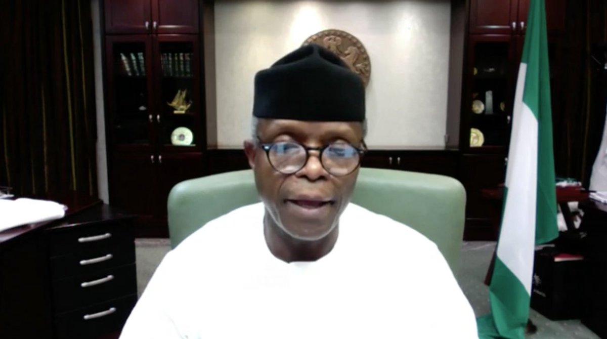 EurafricanF's tweet photo. "The EurAfrican Forum is always a good opportunity to improve collaboration between both continents," @ProfOsinbajo #EAFDigital20 https://t.co/CyEAvgy56r