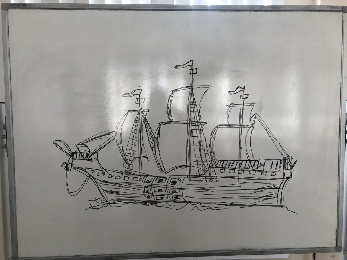 The National History class were talking about the Middle Passage today. One of the students created this fabulous example of the ships used to transport slaves! #national5 #transatlanticslavetrade #ambition #respect #creativity