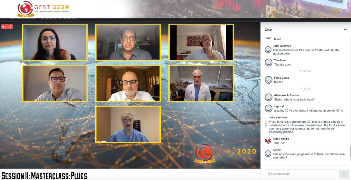 Dr_RyanMorrison's tweet photo. Latest and greatest in plug technology! Fantastic demos of the different plugs! Session II: Masterclass: Plugs https://t.co/qGtDlxuxws 
@MaureenKohi @gsiskin @JafarGolzarian @arslanmd Ed Lee, Mahmood Razavi @UCSF_IR @uclaVIR @AlbanyIR @VIR_RUSH @UMNRadiology #GEST2020 #Irad https://t.co/327pvwTp9y