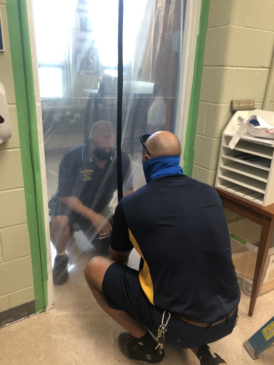 Working hard for everyone’s safety!   Thanks Matt, Matt and Buildings and Grounds!!!  #tatem #tatemtweets #bekind