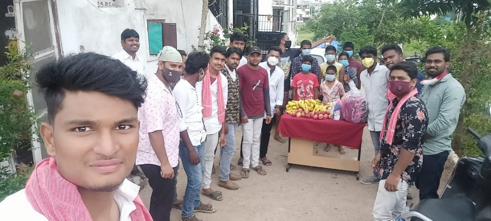 on the occasion of Janasenani birthday at thugunta village near samerpet our janasainiks donated fruits, sanitizers and other needy things. #JanasevaJanasuraksha