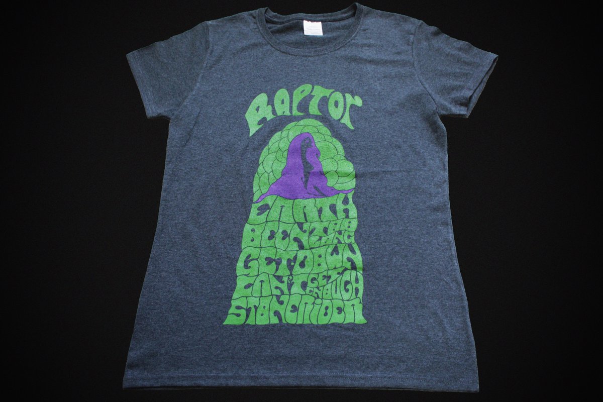 For this week only our 'EP PSYCH' shirts are £7 on Bandcamp. Designed & hand drawn by Kurt, featuring the tracklisting from our debut EP! We're also down to the last 6 of our 'Rainbow Ringer' tees, both still in stock here: raptortheband.bandcamp.com #psychedelic #bandcampfriday