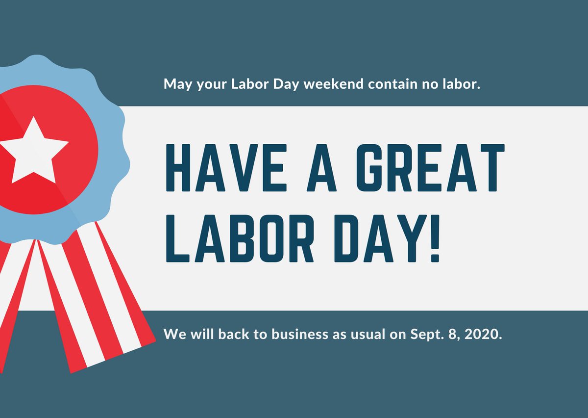 AmericanChecked's tweet photo. AmericanChecked will be closed on Monday for Labor Day. Our ordering platform is available 24/7 and, if you need immediate assistance, our helpdesk is always open. 

Happy Labor Day! Stay safe out there. https://t.co/TwYoMZmznh