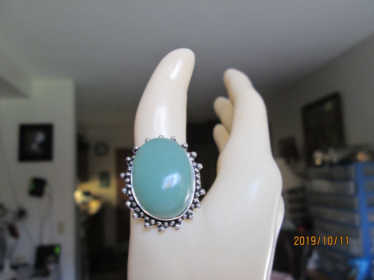 sobertj's tweet photo. Excited to share the latest addition to my #etsy shop: Chalcedony Gemstone Sterling Silver 925 Ring Size 8.5, Wt. 6 Grams https://t.co/jY1v2rzFBO #blue #oval #silver #unisexadults #stone #bohohippie #925sterlingsilver #largechalcedony #chalcedonygemstone https://t.co/24K8Xt2FlO