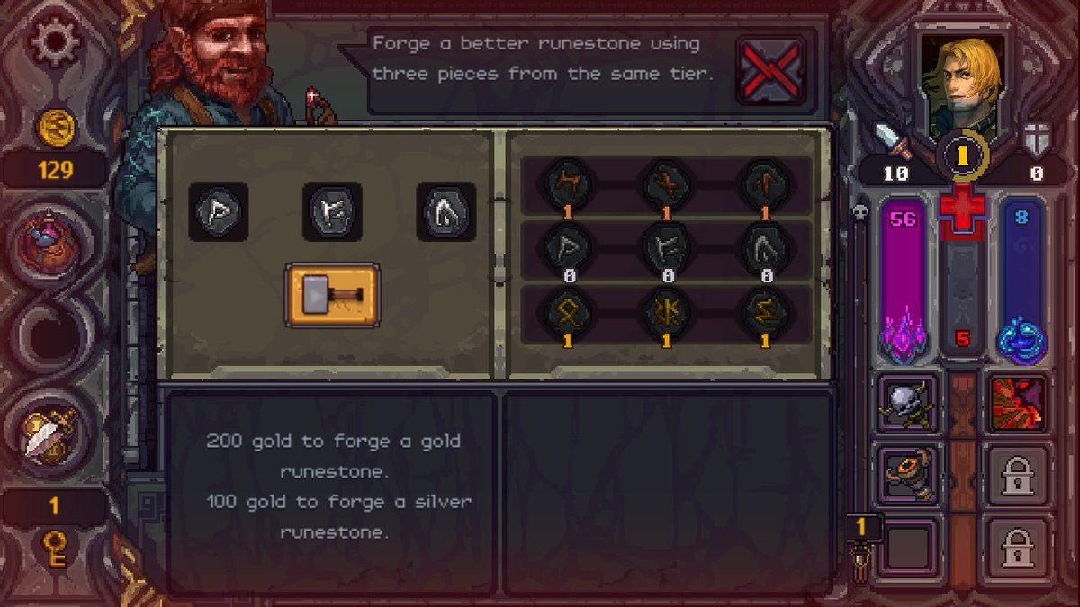 swavoxiii's tweet photo. At first, #RunestoneKeeper may seem simple but the more you delve into its caves the more you realize how fun it is. With many ways to upgrade your character through every death and runes to help on future runs, this game has a lot to offer. Give this a try when you can!!! https://t.co/z3pV18ZOTD