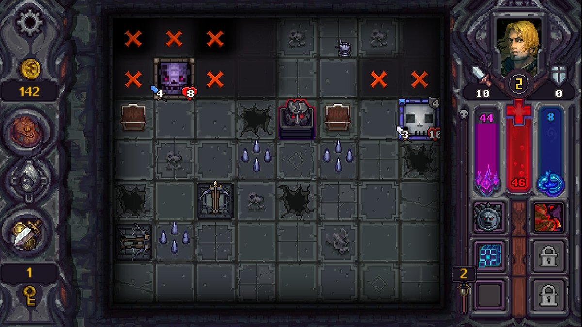 swavoxiii's tweet photo. At first, #RunestoneKeeper may seem simple but the more you delve into its caves the more you realize how fun it is. With many ways to upgrade your character through every death and runes to help on future runs, this game has a lot to offer. Give this a try when you can!!! https://t.co/z3pV18ZOTD