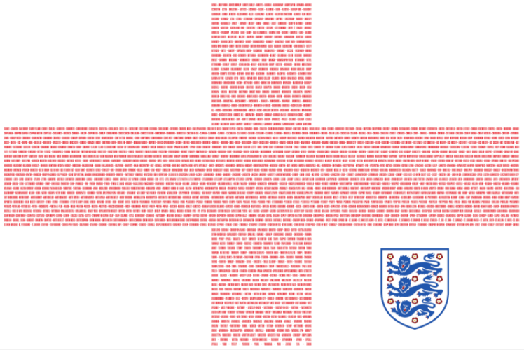 BBCMOTD's tweet photo. 🏴󠁧󠁢󠁥󠁮󠁧󠁿 @England will be hanging a giant St. George's Cross in the away ends at the Iceland and Denmark games.

The flag will be made up of the home towns and cities of all 21,000 members of the England Supporters Travel Club. 👏 https://t.co/Q8RoVtpKCN