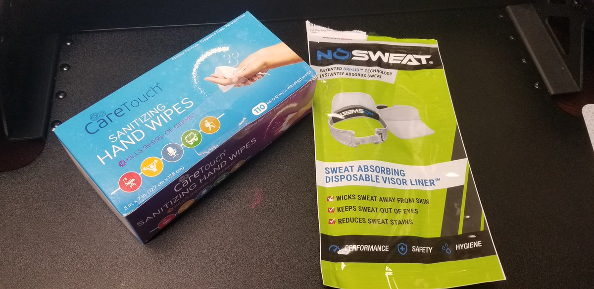 UlcKool's tweet photo. Giving away hand wipes and sweat absorbing hat liners to the drivers this weekend.  Safety is always first at Kool Pak.  @SafetyDrivenBC #SHWEEK2020 #BCSafetyChampion https://t.co/yd7VnYQUa7