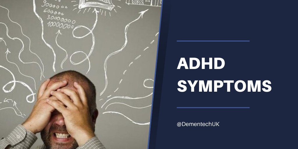 People with ADHD also experience impulsivity, hyperactivity or lack of organization skills. ADHD symptoms include: ✅ Difficulty concentrating ✅ Not being able to focus when others are speaking ✅ Poor organisation skills Learn more: dementech.com/adhd-treatment/