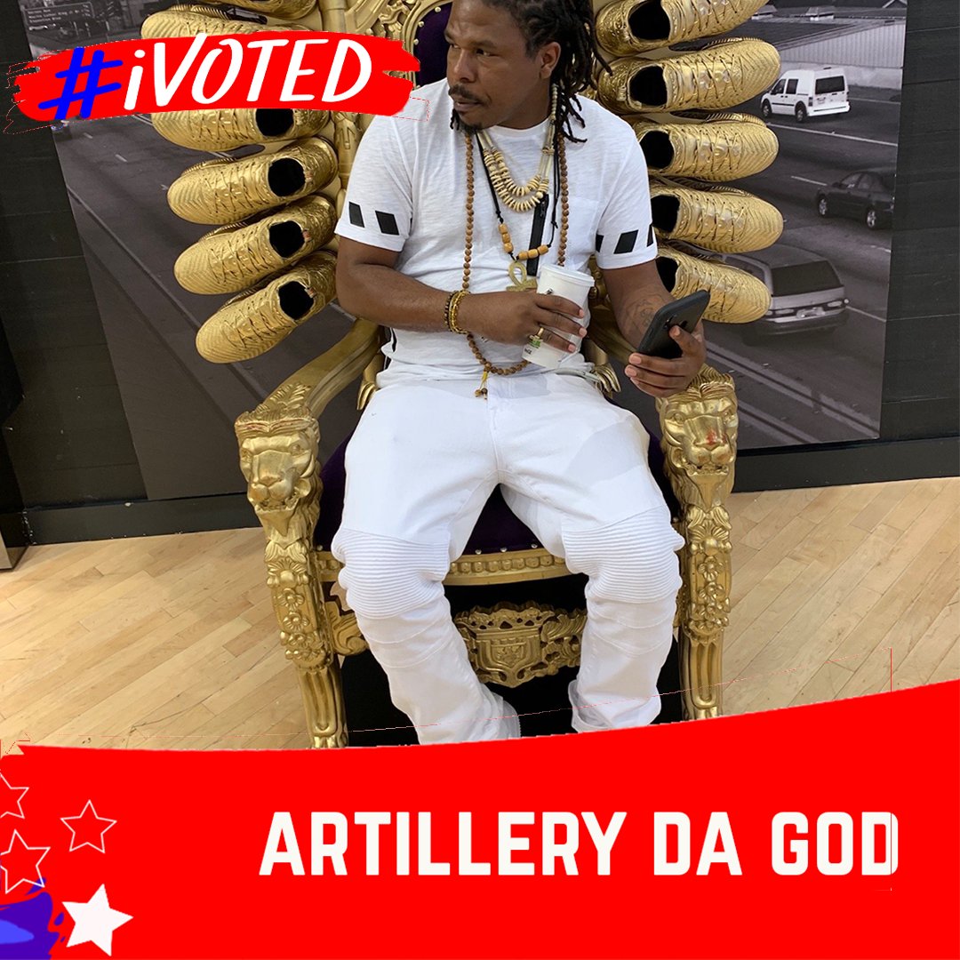 iVotedConcerts's tweet photo. Next in our #iVoted spotlight is @ArtilleryDaGod! He’s an International Artist born and raised in the cold streets of Richmond, VA. His battle skills ranked him as one of the top artists in his hometown putting Richmond on the map of the Battle Rap scene. Take a #selfie Nov 3rd! https://t.co/wv9LBmgahK