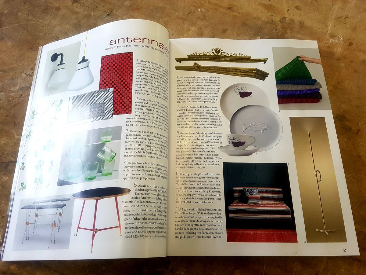 goldinmycoffee's tweet photo. Something for the weekend?...
October isue of World of Interiors, featuring two of my reproduction gilt pelmets. 😊 #pelmet #gilding #handmade @WofInteriors @heritage_crafts https://t.co/vw3wfdS1jJ