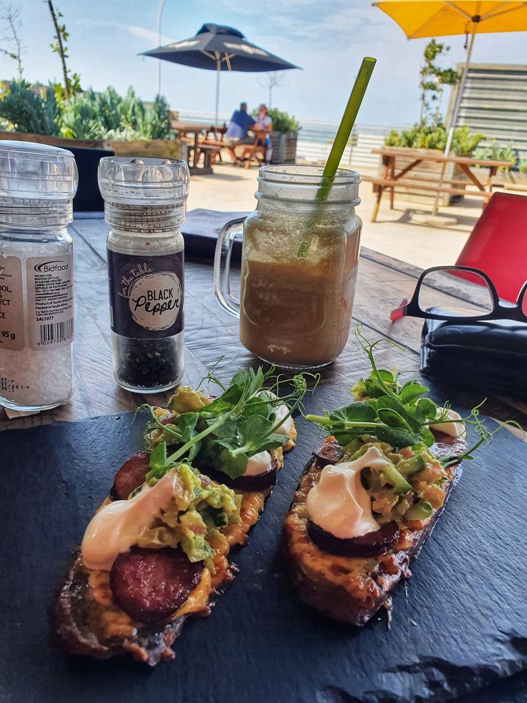 cx73's tweet photo. Sweet potato toast with chorizo. Called 'The Mexican' @ #Infood #JeffreysBay https://t.co/QiMUNPIoct