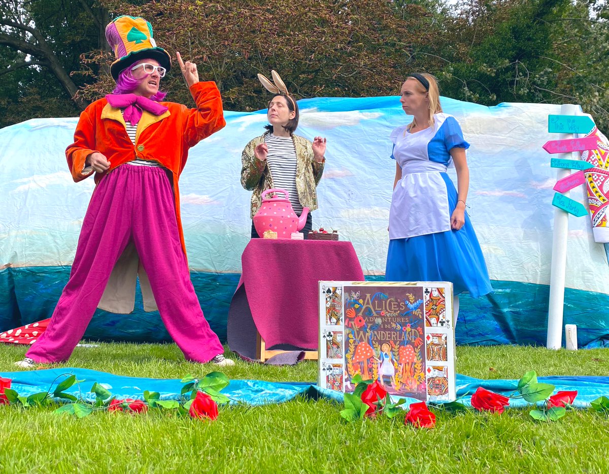 BookwormPlayers's tweet photo. Thank you @theBluecoat for letting us set up our Mad Hatter scene in your beautiful garden tomorrow! So looking forward to the #AliceInWonderlandTrails at 1pm, 2pm &amp; 3pm starting from the Sugar House Steps 🍄🐰@CultureLPool @ace_national 
#LiverpoolWithoutWalls #CultureAfterCovid https://t.co/a7psHYmi0V
