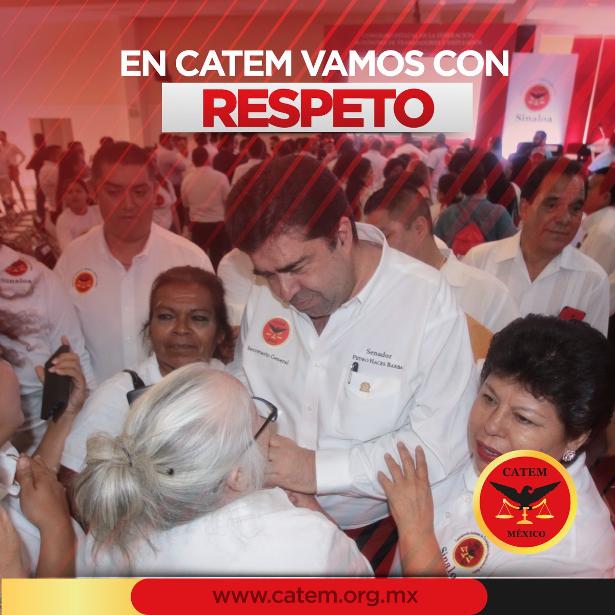 CatemNacional's tweet photo. ¡CATEM representa el sindicalismo del respeto a los empresarios, autoridades y los trabajadores de México! 
#FuerzaCATEM https://t.co/3w9rettgxK