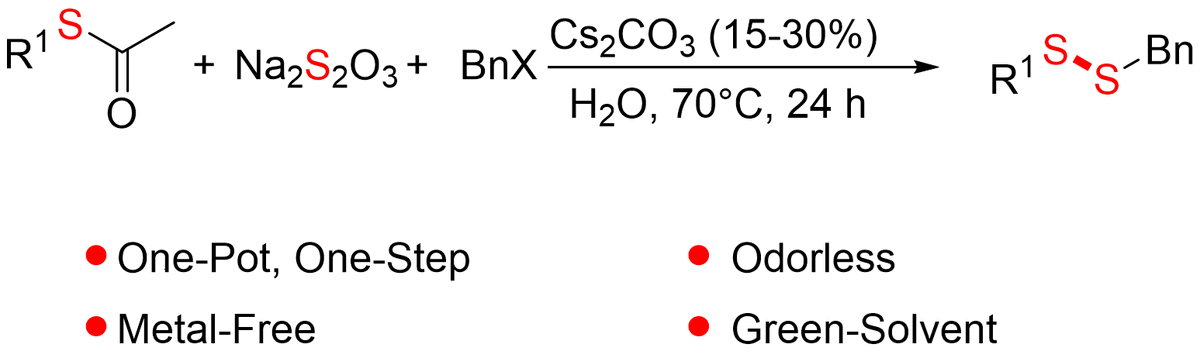 AdvSynthCatal's tweet photo. Just accepted communication by Yuan-Jiang Pan and co-authors: Unsymmetrical #Disulfides Synthesis via #Cs2CO3‐Catalyzed Three‐Component Reaction in #Water https://t.co/nWarOHVCEi https://t.co/GXTP0Mj78r