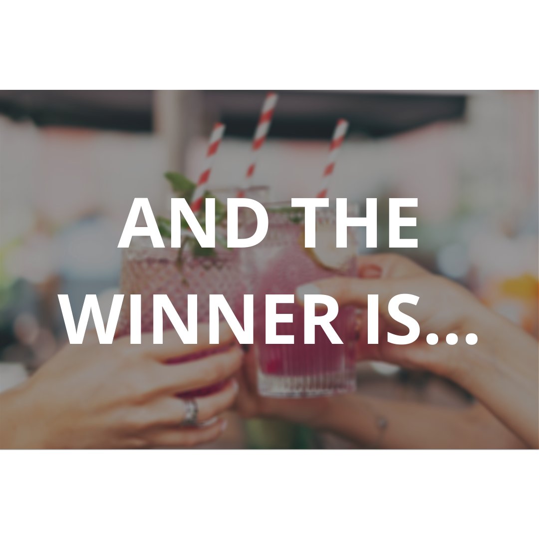It's the moment you've all been waiting for! 🙋🙋‍♂️⠀
⠀
We are THRILLED to announce that the WINNER of our custom-built outdoor bar is... 🎉🎉⠀
⠀
Jessica Kerr! HUGE congratulations!
⠀
We can't wait to see all of your amazing cocktails! 😊